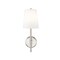 Z-Lite Winward 1 Light Wall Sconce, Brushed Nickel & White 816-1S-BN - alternate 3